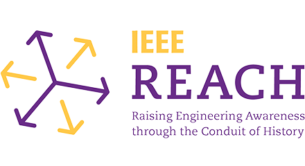 Logo: IEEE REACH - Raising Engineering Awareness through the Conduit of History